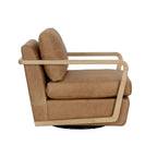 Castell Swivel Lounge Chair - Rustic Oak