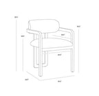 Madrone Dining Armchair - Rustic Oak