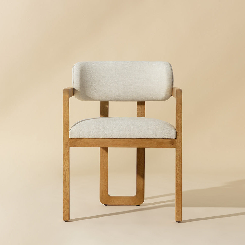 Madrone Dining Armchair - Rustic Oak