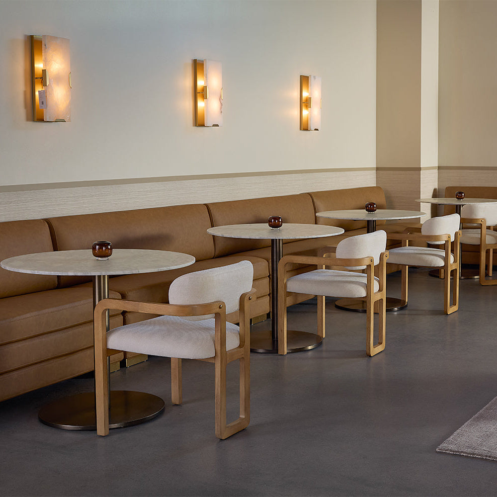 Madrone Dining Armchair - Rustic Oak