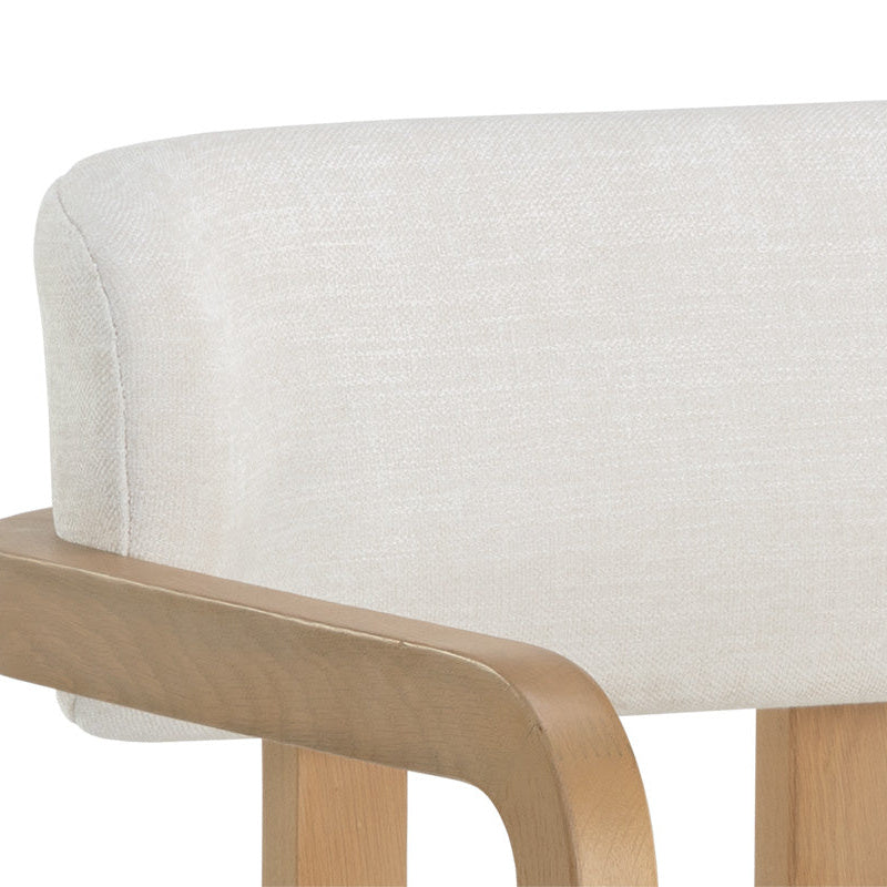 Madrone Dining Armchair - Rustic Oak