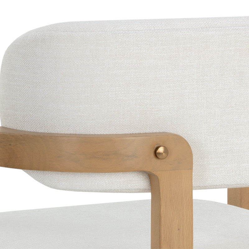 Madrone Dining Armchair - Rustic Oak