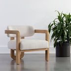 Madrone Lounge Chair - Rustic Oak