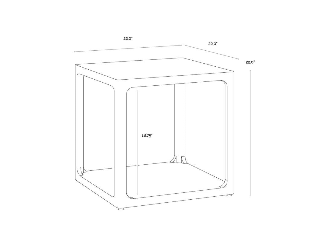 Doncaster Side Table- Black