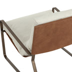 Zancor Lounge Chair - Antique Brass