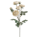 RANUNCULUS SPRAY FAUX FLOWER CREAM 26"