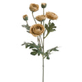 RANUNCULUS SPRAY FAUX FLOWER BEIGE 26"