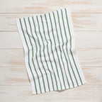 Basketweave Elm Green Dishtowel