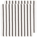 Basketweave Black Dishcloths Set of 2