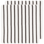 Basketweave Black Dishcloths Set of 2