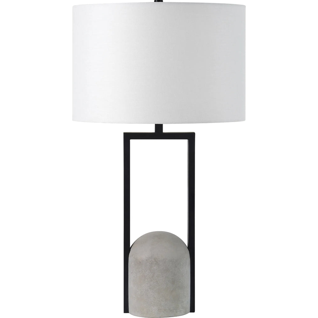 Florah Black &  Concrete Lamp