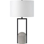Florah Black &  Concrete Lamp