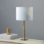 Sarai Lamp - Gold Base/White Shade