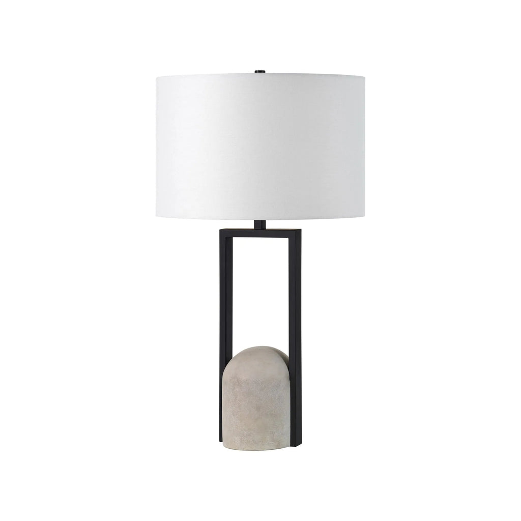 Florah Black &  Concrete Lamp