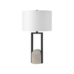Florah Black &  Concrete Lamp