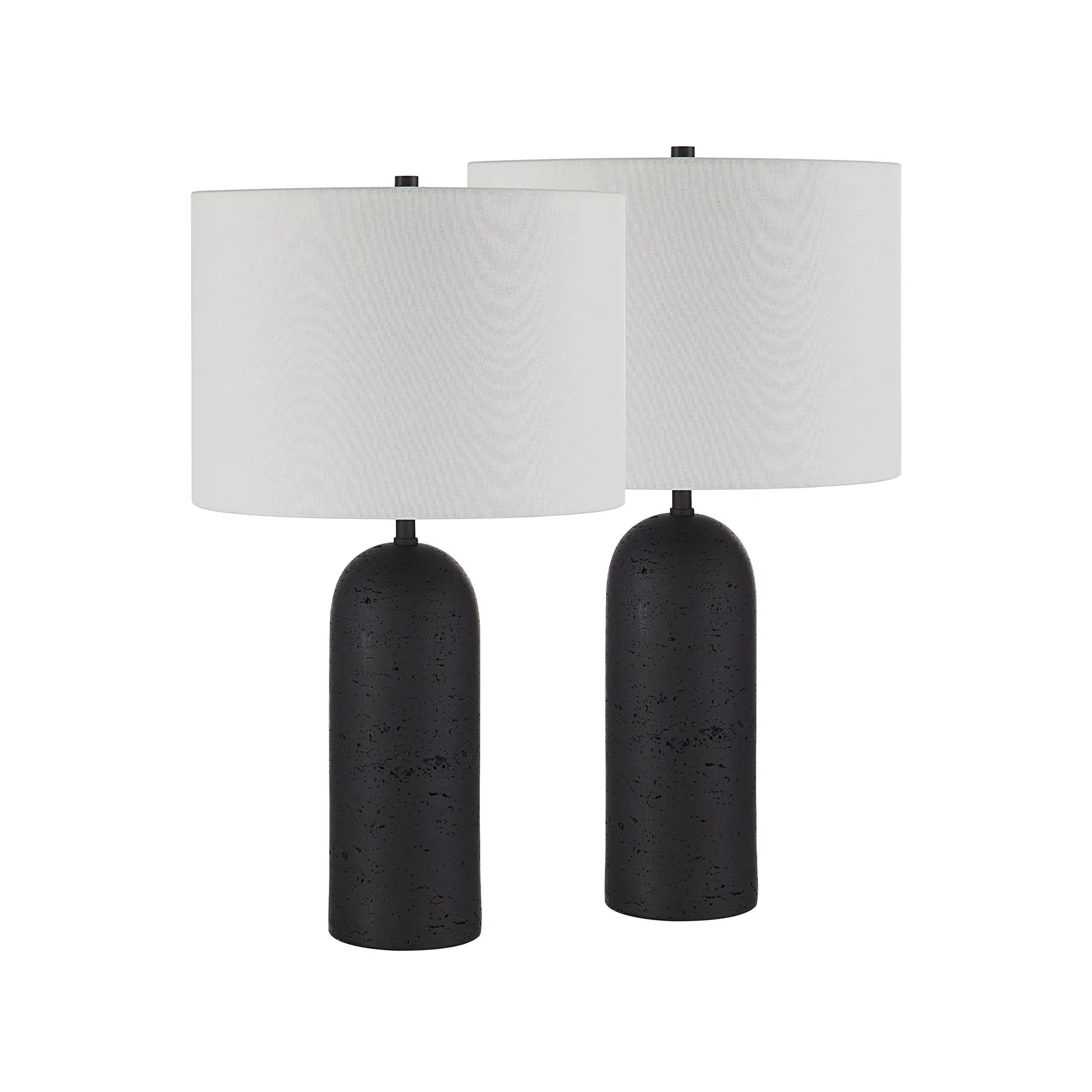 Augusta Black Stone Table Lamp