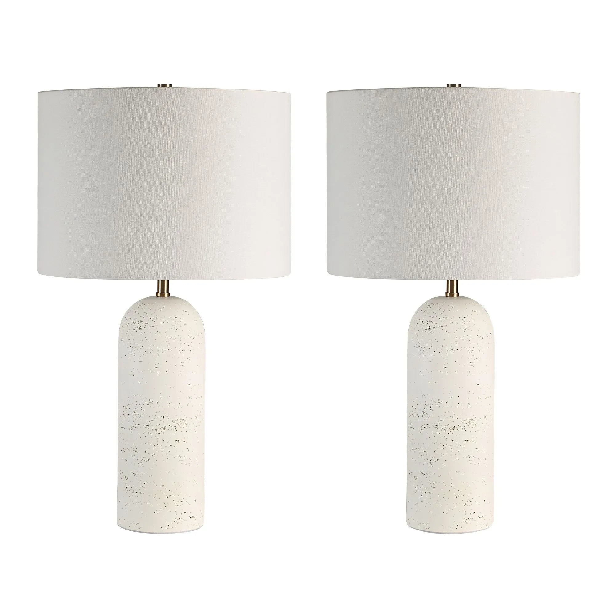 Dorato Travertine Look Table Lamp
