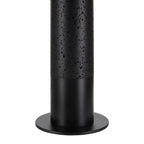 Kampen Black Travertine / Iron Lamp