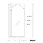 Arcade full length mirror