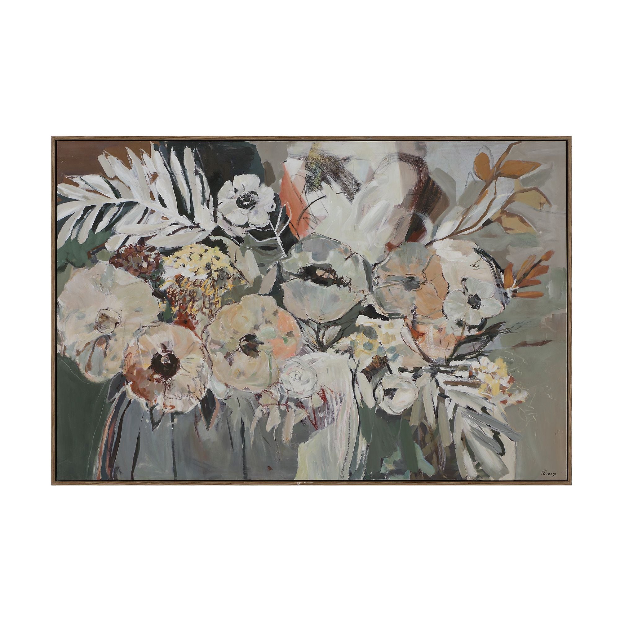 Paine Hand Painted Floral Wall Art