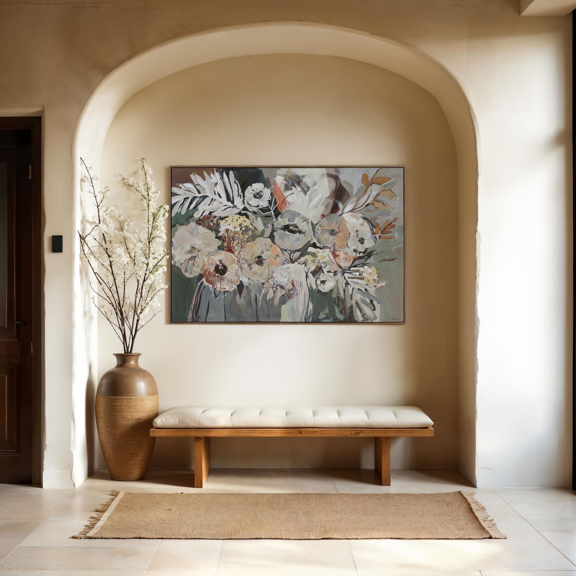 Paine Hand Painted Floral Wall Art