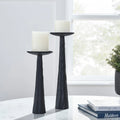 Tilde Metal Candle Holder Dia-4'' X 10''H