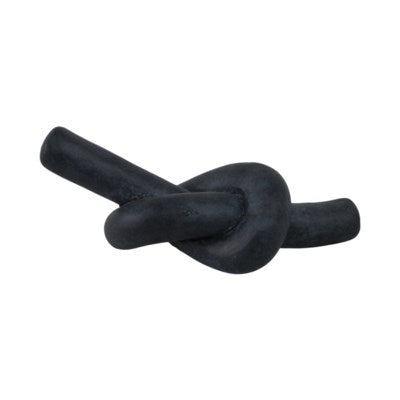 Decorative Black Ceramic Knot 11X5"