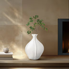 Whimsical Gourd 14.5 Inch Tall Resin Wide Vase