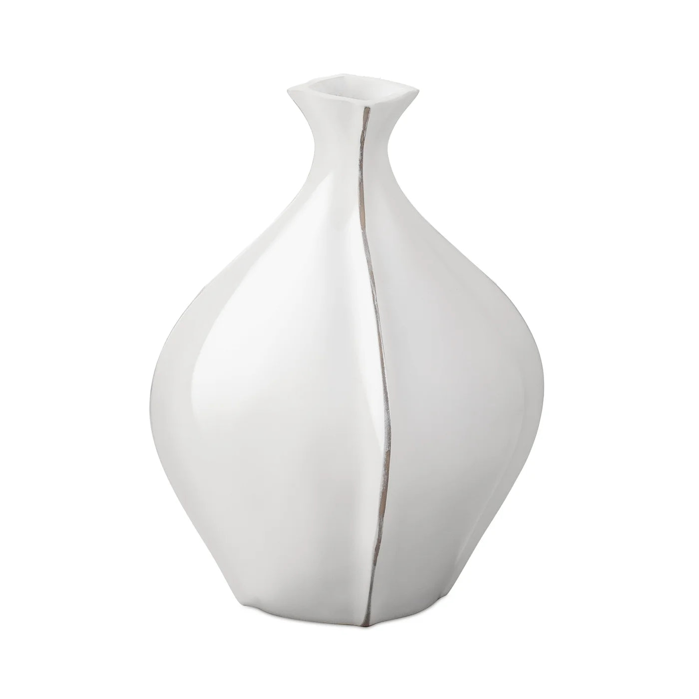 Whimsical Gourd 14.5 Inch Tall Resin Wide Vase