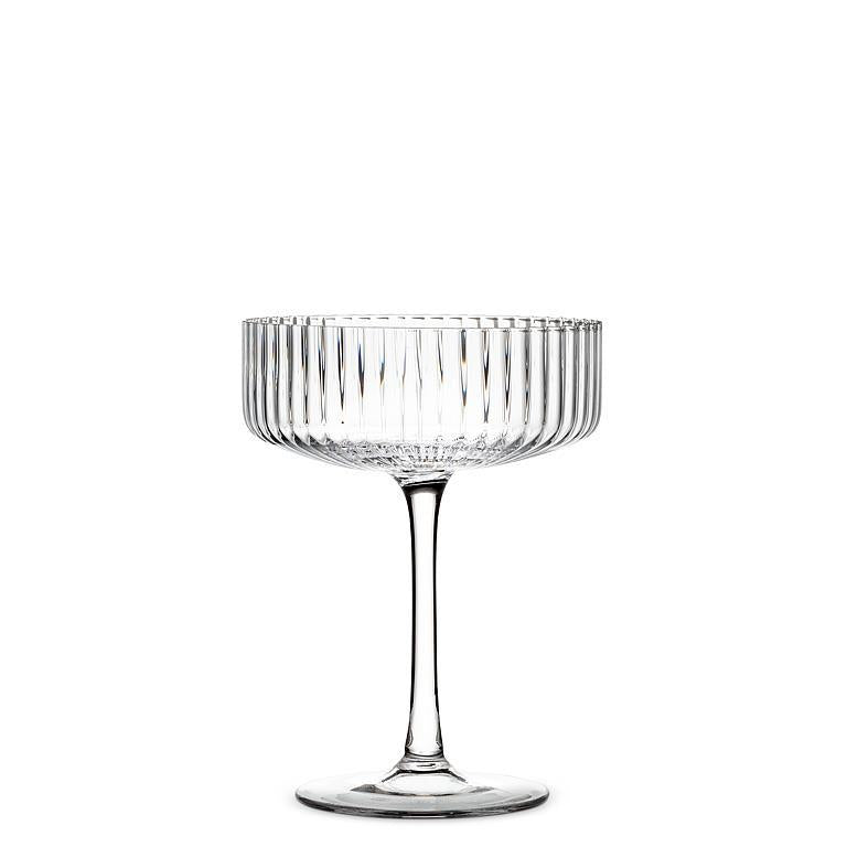 Tight Optic Cocktail Coupe Glasses Set of 4