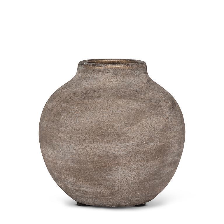 Coarse Texture Vase Bronze Wash 4"H