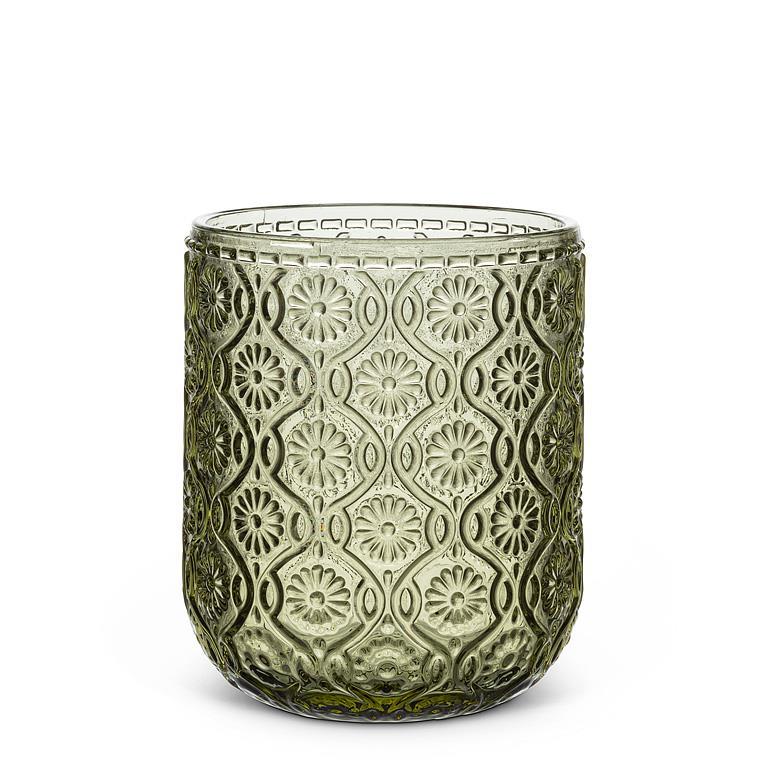 Daisy Glass Tumbler 3.5"H Set of 6