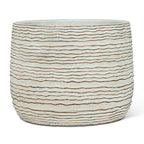 Large Wavy Ripple Planter 5.5H