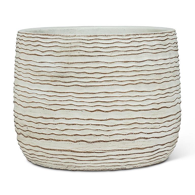 Large Wavy Ripple Planter 5.5H