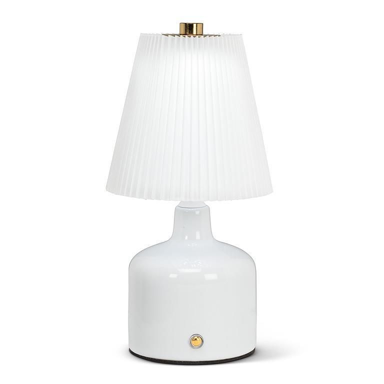 LED Pleated Shade Table Lamp 8.5"H