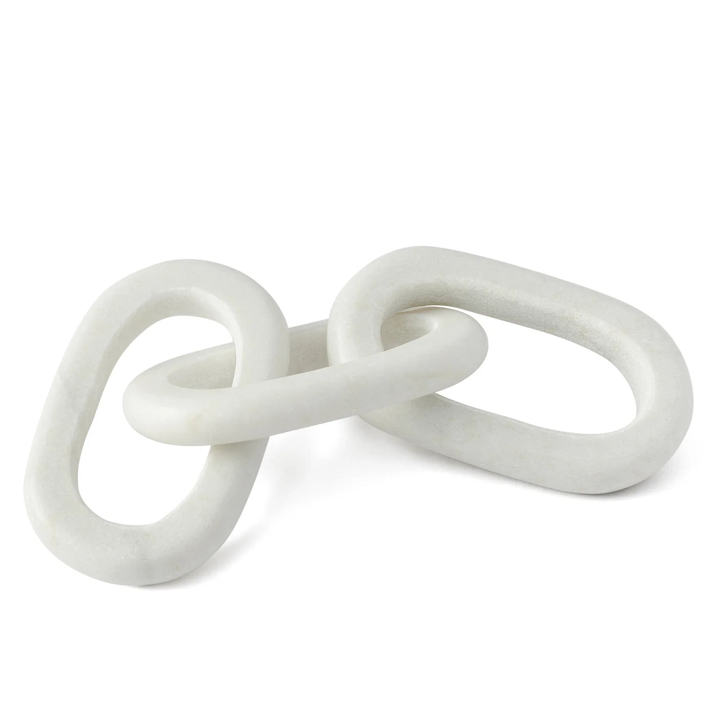 Marble Chain 6 Inch Oval Link 14 Inch Length Decor Sculpture