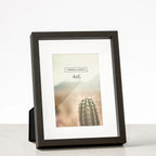 Capri Woodgrain 4x6 Photo Frame - Black