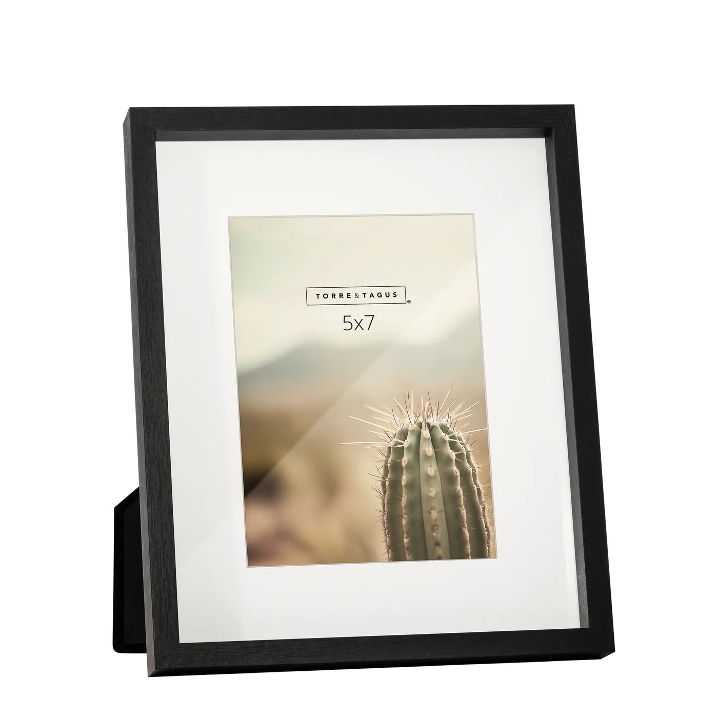 Capri Woodgrain 5x7 Photo Frame - Black