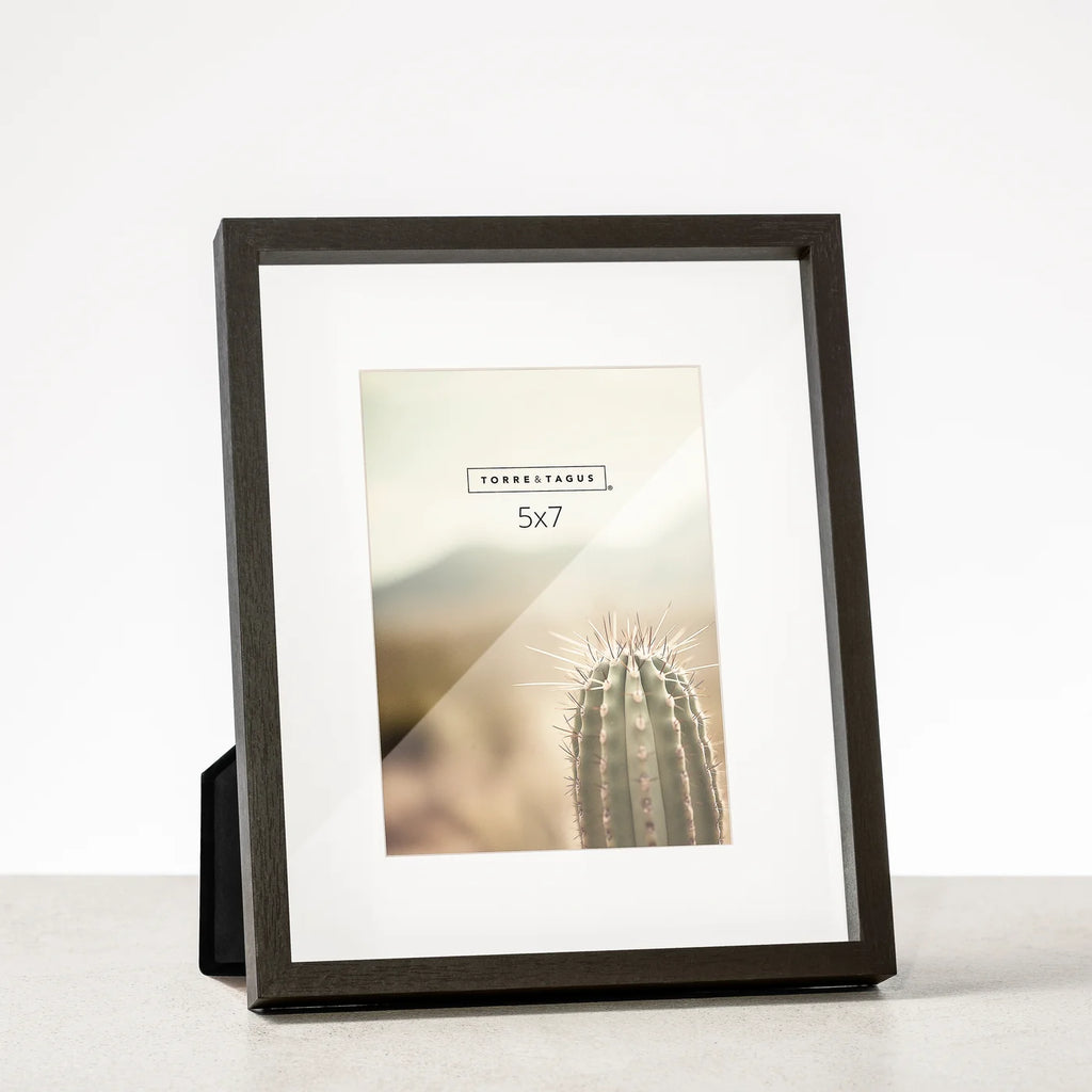 Capri Woodgrain 5x7 Photo Frame - Black