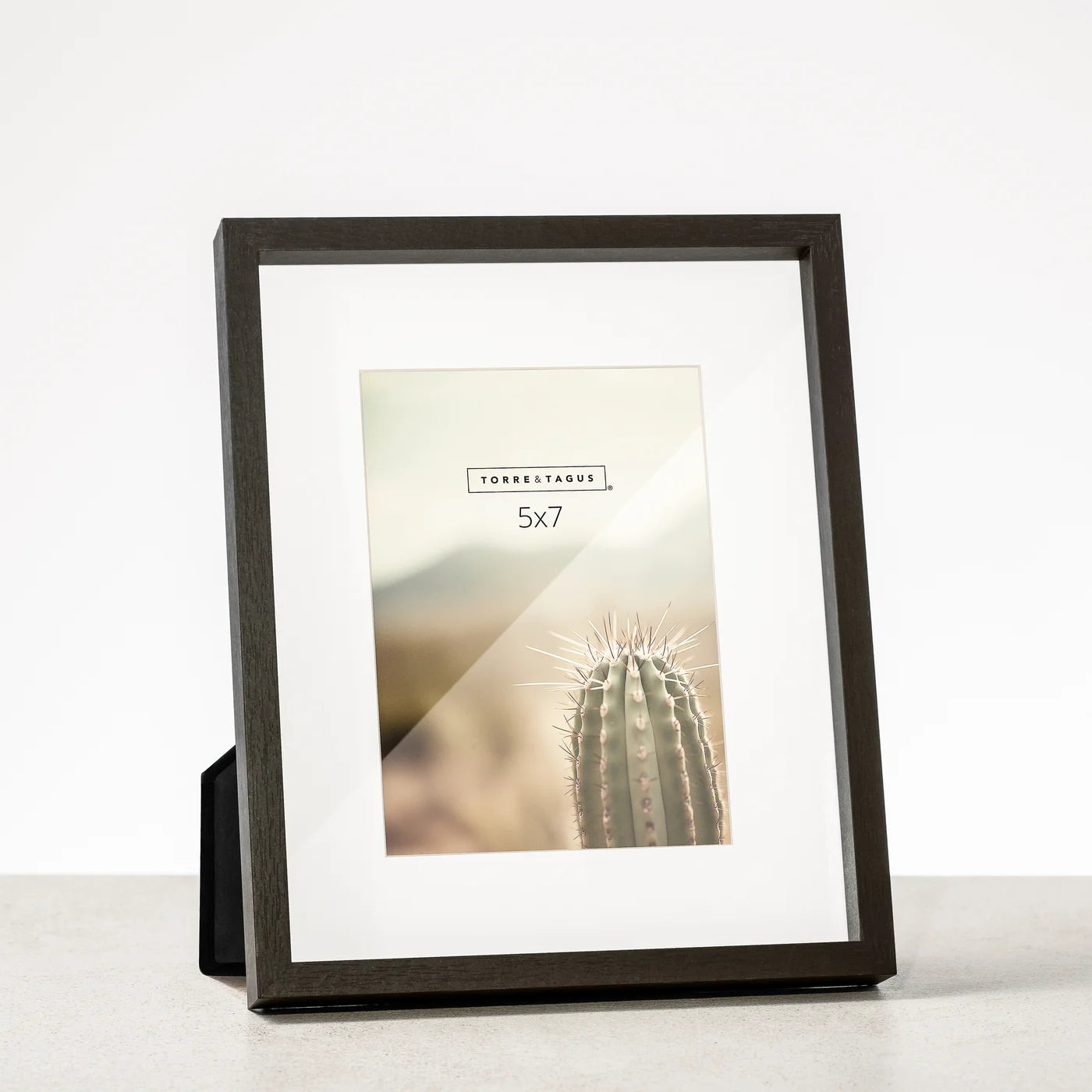 Capri Woodgrain 5x7 Photo Frame - Black