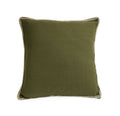 Cotton Green Cushion with Piping 20X20