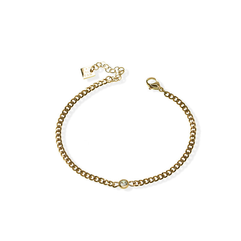 Alex Crystal Bracelet- Gold