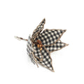 Black & White Plaid Poinsettia Clip