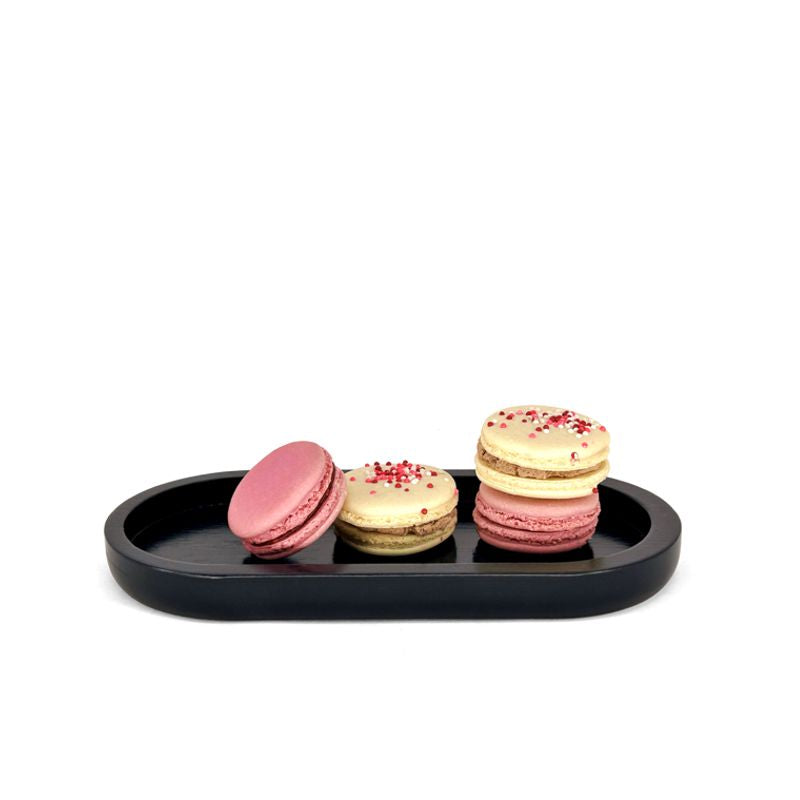 Black Bamboo Oval Platter/Tray