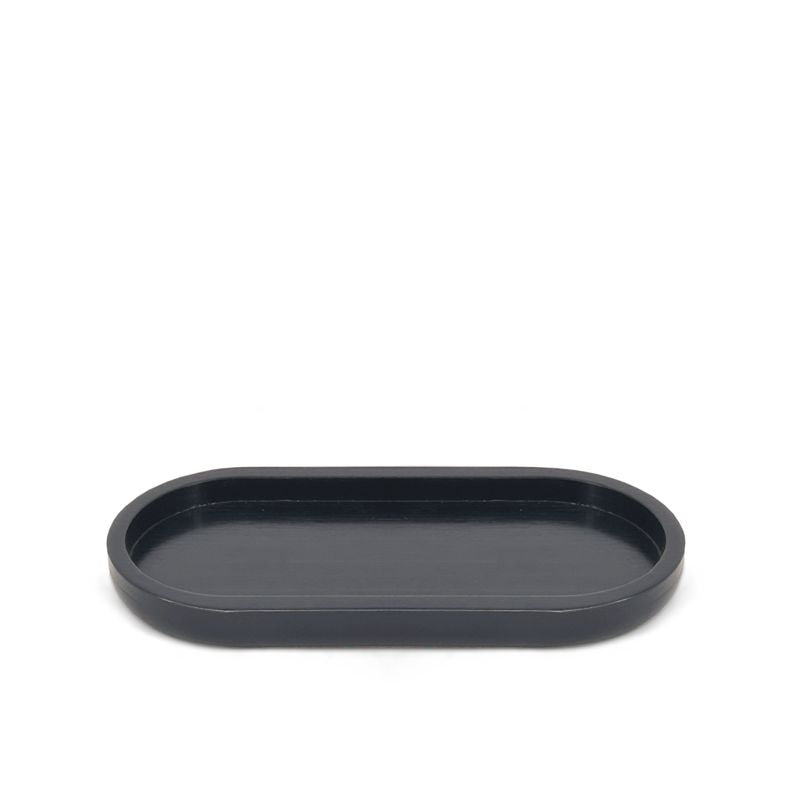 Black Bamboo Oval Platter/Tray