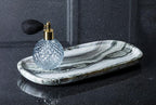 Small Oblong Black Marble Tray