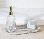 Small Brown Marble Oblong Tray