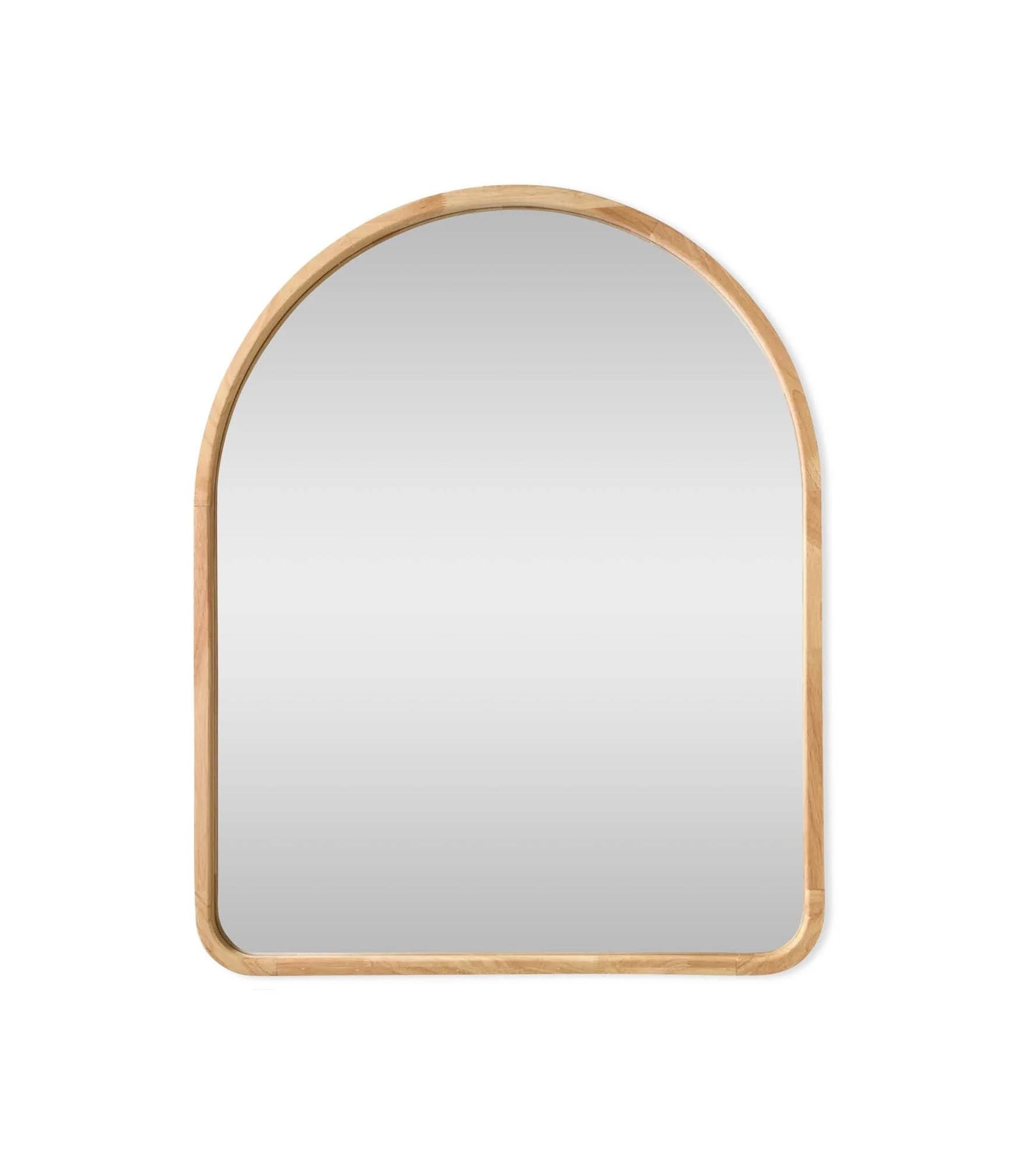 Nieve large arch natural mirror