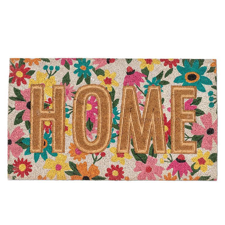 Floral Pressed Spring Home Doormat 18X30