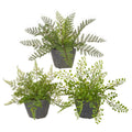 11" Faux Potted Fern